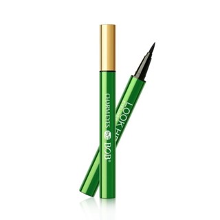 BOB บีโอบี อายไลเนอร์ เมจิก กันน้ำ ติดทน สีดำ Hyper Sharp Waterproof Black Eyeliner 1.5g #166