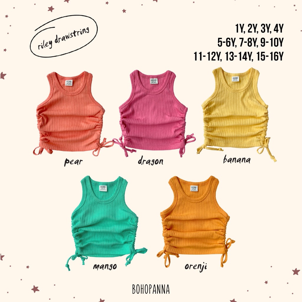 BOHOPNA - RILEY DRAWSTRING TOP - เสื้อยืด GIRLS