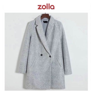 โค้ทผู้หญิง Trench Coat โค้ทยาว กันหนาว ❄️เสื้อโค้ท OVERCOAT โค้ทวูลกันหนาว  ❄️แบรนด์✨ZOLLA✨ แท้💯%( wy908)