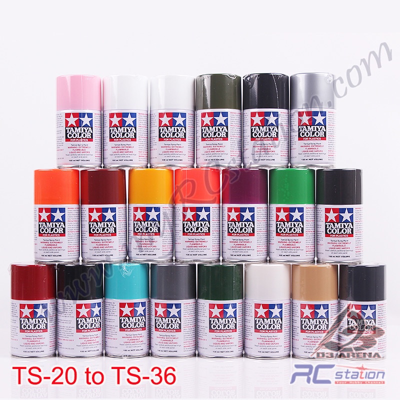 Tamiya สี - สําหรับพลาสติก TS20 ถึง TS36 > TS21 TS22 TS23 TS24 TS25 TS26 TS27 TS28 TS29 TS30 TS31 TS