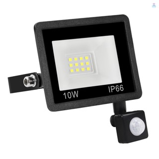 [tomo] A C180-240V โคมไฟ Led 12 ดวง 10W PIR ตรวจจับการเคลื่อนไหวมนุษย์ โคมไฟสปอตไลท์ IP66 กันน้ํา สําหรับติดนอกบ้าน สวน ลาน ทางเดิน ดาดฟ้า รั้ว