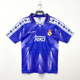 เสื้อกีฬาแขนสั้น ลายทีมชาติฟุตบอล Real Madrid 96-97 ไซซ์ S-XXL AAA