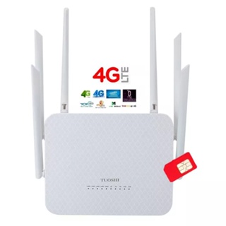 1200Mbps Dual-Band 2.4G+5G, 4G Wifi Router 6 Antenna High-Performance รองรับ 3G 4G ทุกเครือข่าย Melon LT21