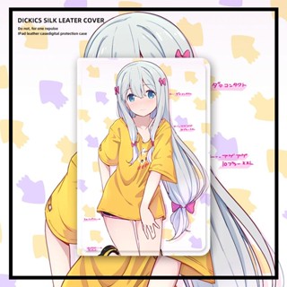 Izumi Sagiri Anime เคส mini 3/4/5/6 pro 10.2 11 gen 7 8 9 เคสไอแพด 20/21/22 pro 11  Airbag tri-fold pen slotair1 2 3 4 5