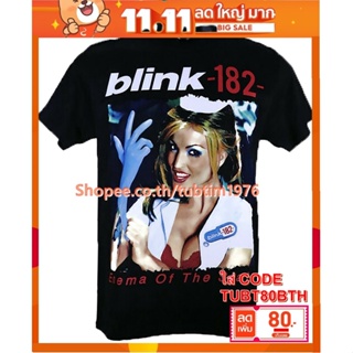 เสื้อวง Blink-182 เสื้อยืดวงดนตรีร็อค เสื้อวินเทจ บลิงก์-182 BLK1730