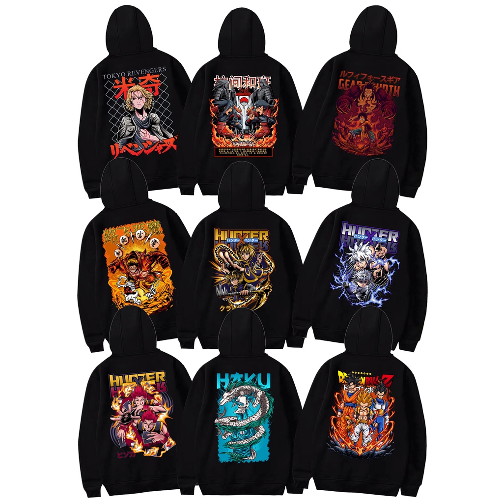 HOODIE Goku Dragonball Hoodie Naruto Haku Madara x Hashirama Hoodie Hisoka Morow HunterxHunter Killu