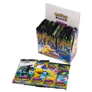 54-324pcs ภาษาอังกฤษ Pokemon Booster การ์ด Tradiner ดาบและโล่ Vivid แรงดันไฟฟ้าขยายเกมของเล่นเด็กแฟนๆ