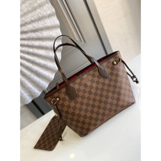 🔥ผ่อนได้🔥LV Neverfull Damier pm Size 29 cm งาน Original ( เทพ ) อุปกรณ์ : Full Box Set