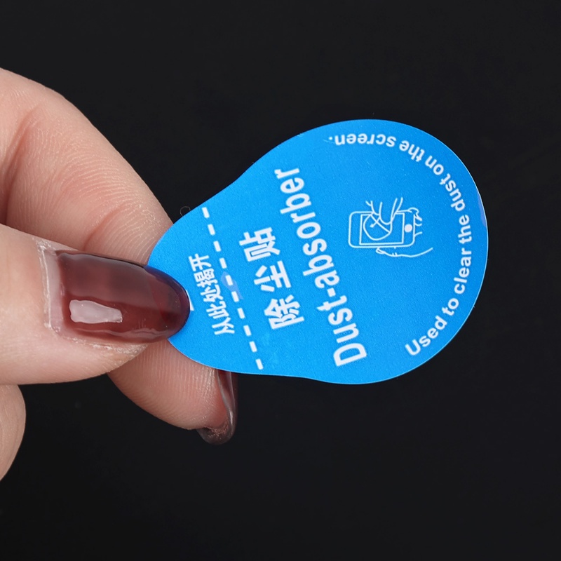 10 ชิ้น Universal โทรศัพท์หน้าจอสติกเกอร์กําจัดฝุ่น/เลนส์กล้องหน้าจอ LCD เครื่องมือทําความสะอาด /4 In 1 Dust-absorber + สติกเกอร์คู่มือ