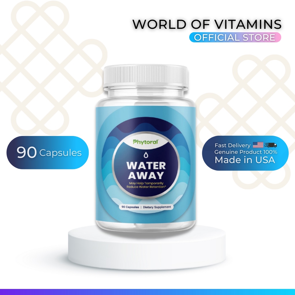 Phytoral Water Away Diuretic Pills Natural Water Support 90 capsules