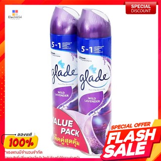 เกลด สเปรย์ปรับอากาศ กลิ่นไวลด์ ลาเวนเดอร์ 320 มล. แพ็คคู่Glade Air Freshener Spray Wild Lavender 320 ml. Twin Pack