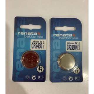 ถ่านกระดุม Renata เบอร์ CR2430 กับ CR2450N จำหน่ายเป็นแพ็คแบบ 1ก้อน