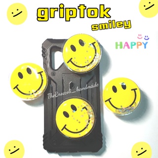 grip tok หน้ายิ้มมีดาวฟรุ้งฟริ้งsmile  ติดโทนศัพท์