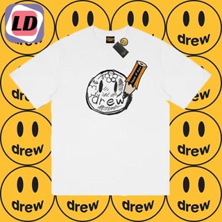 LD drew เสื้อยืดผ้าคอตตอล เสื้อยืดพิมพ์ลาย เสื้อยืดโอเวอร์ไซส์  สกรีนลาย พร้อมส่ง️