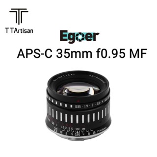 TTArtisan 35mm F0.95 APS-C เลนส์รูรับแสงขนาดใหญ่โฟกัสแบบแมนนวลสําหรับ E X EOS-M Canon RF Leica L Nikon Z