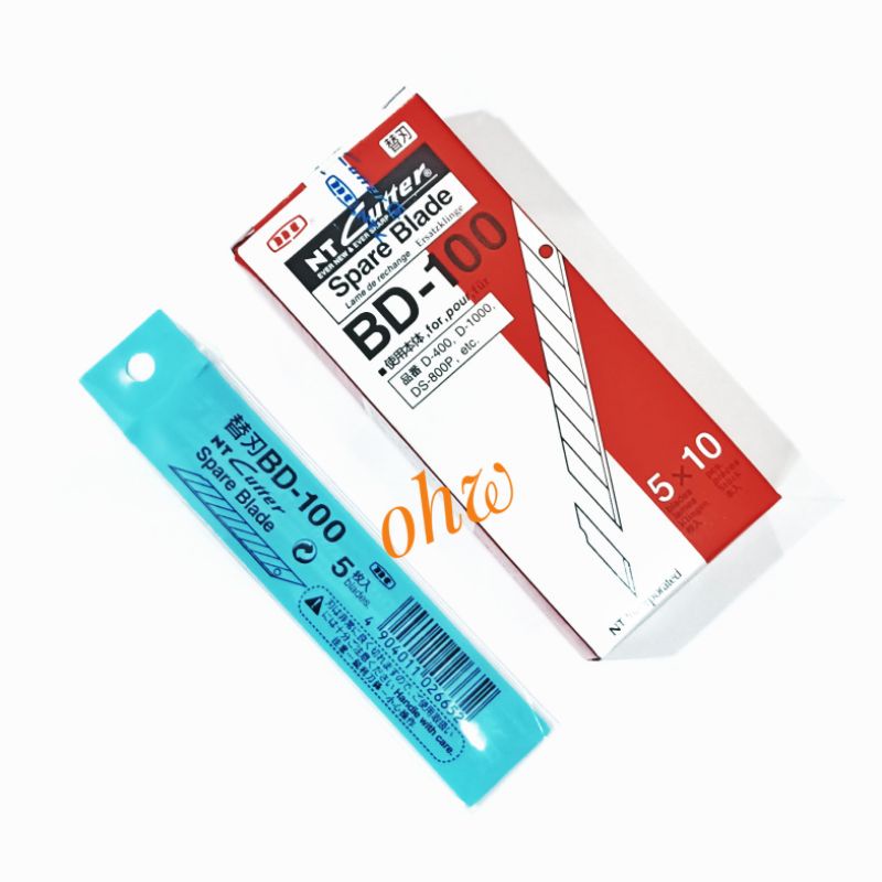 ใบมีดคัตเตอร์ เฉียง BD100 9.00mm. 5ใบ/ซอง