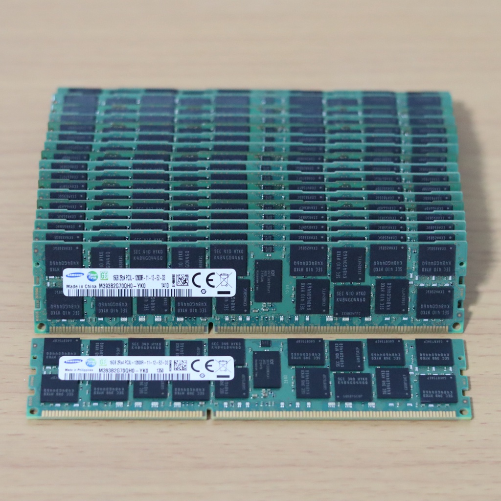 RAM 16GB 2Rx4 PC3L-12800R DDR3 1600MHz ECC REG 1.35V สำหรับ server คละแบรนด์