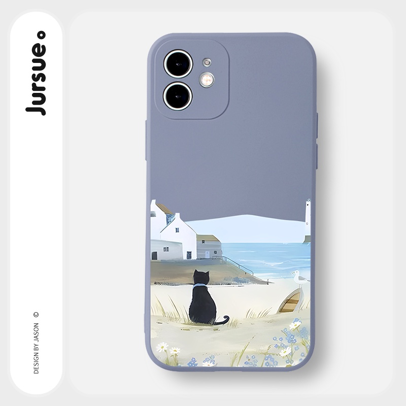 JURSUE เคสไอโฟน เคสซิลิโคนนุ่มกันกระแทกน่ารักตลก เคสโทรศัพท์ Compatible for iPhone 17 14 13 12 11 Pro Max SE 2020 X XR XS 8 7 6 6S Plus พลัส Y2586