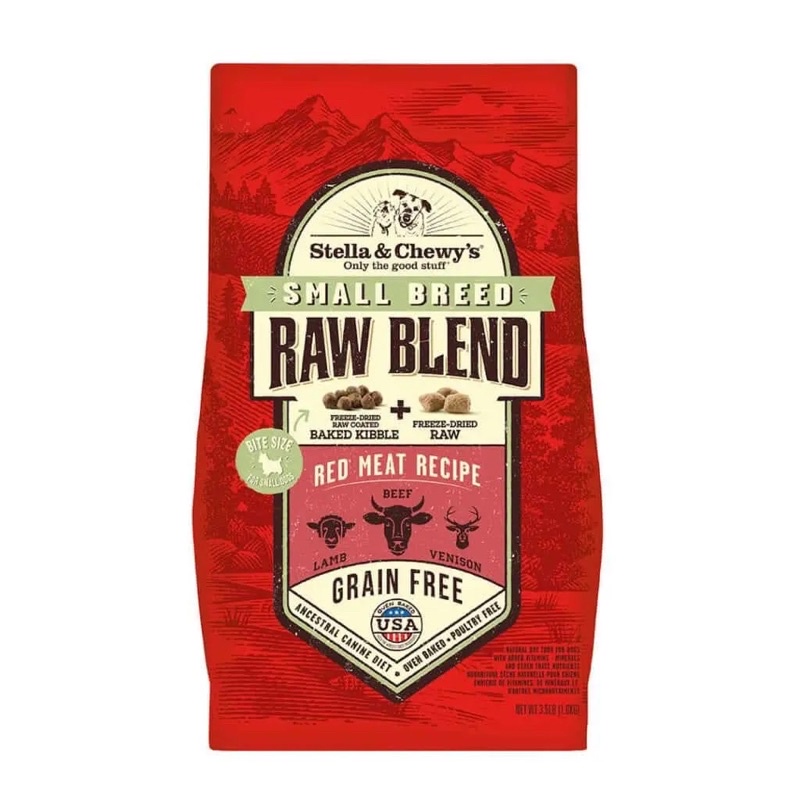 อาหารสุนัข Stella & Chewy’s สูตร Small Breed Raw Blend Red Meat สำหรับสุนัขพันธุ์เล็ก ขนาด 1.6 kg