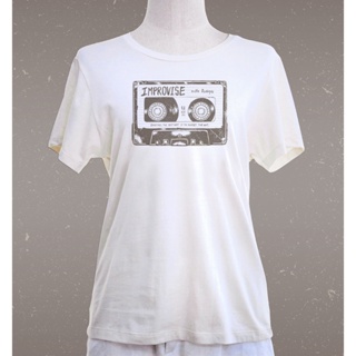 Improvise Cassette T-shirt เสื้อยืดลายปกเทป อิมโพรไวส์