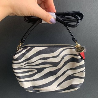 Estee Lauder Zebra Pattern Bag With Strap + แพทซ์รูปเพชรหลากสี สำหรับตกแต่งกระเป๋า