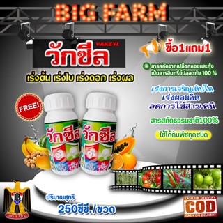 ซื้อ1แถม1 วักซีล ปุ๋ยน้ำ อาหารเสริมพืช ฮอร์โมนพืช / 250 ซี.ซี.