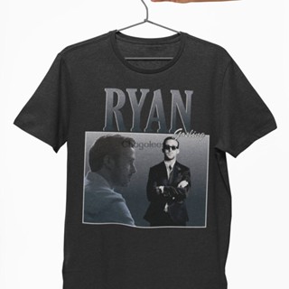 เสื้อผ้าผชเสื้อยืด พิมพ์ลาย Ryan Gosling La La Land Drive Eva Mendes Gray Man Ryan Thomas Gosling สไตล์วินเทจย้อนยุค สํา