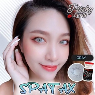 คอนแทคเลนส์ รุ่น Spatax ยี่ห้อ Pitchylens สายฝอ มีสีเทา ตาล ฟ้า เขียว สายตาปกติ