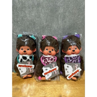 Sekiguchi Monchhichi Cat Ear S Size MCC Plush Green , Purple ,Pink **RARE item** 20 CM (8 Inch)