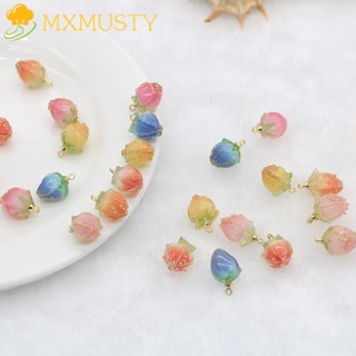 Mxmusty จี้เรซิ่น 3D รูปสตรอเบอร์รี่ Diy สําหรับทําเครื่องประดับสร้อยคอ