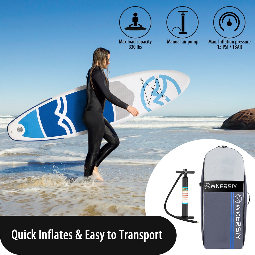 350 LBS Inflatable Paddle Board Surfing Yoga Fishing Accessories SUP Inflatable Stand Up Paddle Board Set Surfboard Drop #8