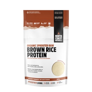 NORTH COAST NATURALS-Organic Sprouted Brown Rice Protein 340 g.โปรตีนข้าวกล้อง ของแท้