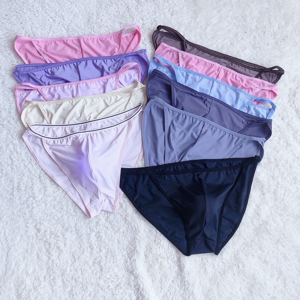 กางเกงชั้นใน ผ้าเรยอน แบบนิ่ม ระบายอากาศได้ดี สุดเซ็กซี่ สวมใส่สบาย ขนาดใหญ่ สําหรับผู้ชาย