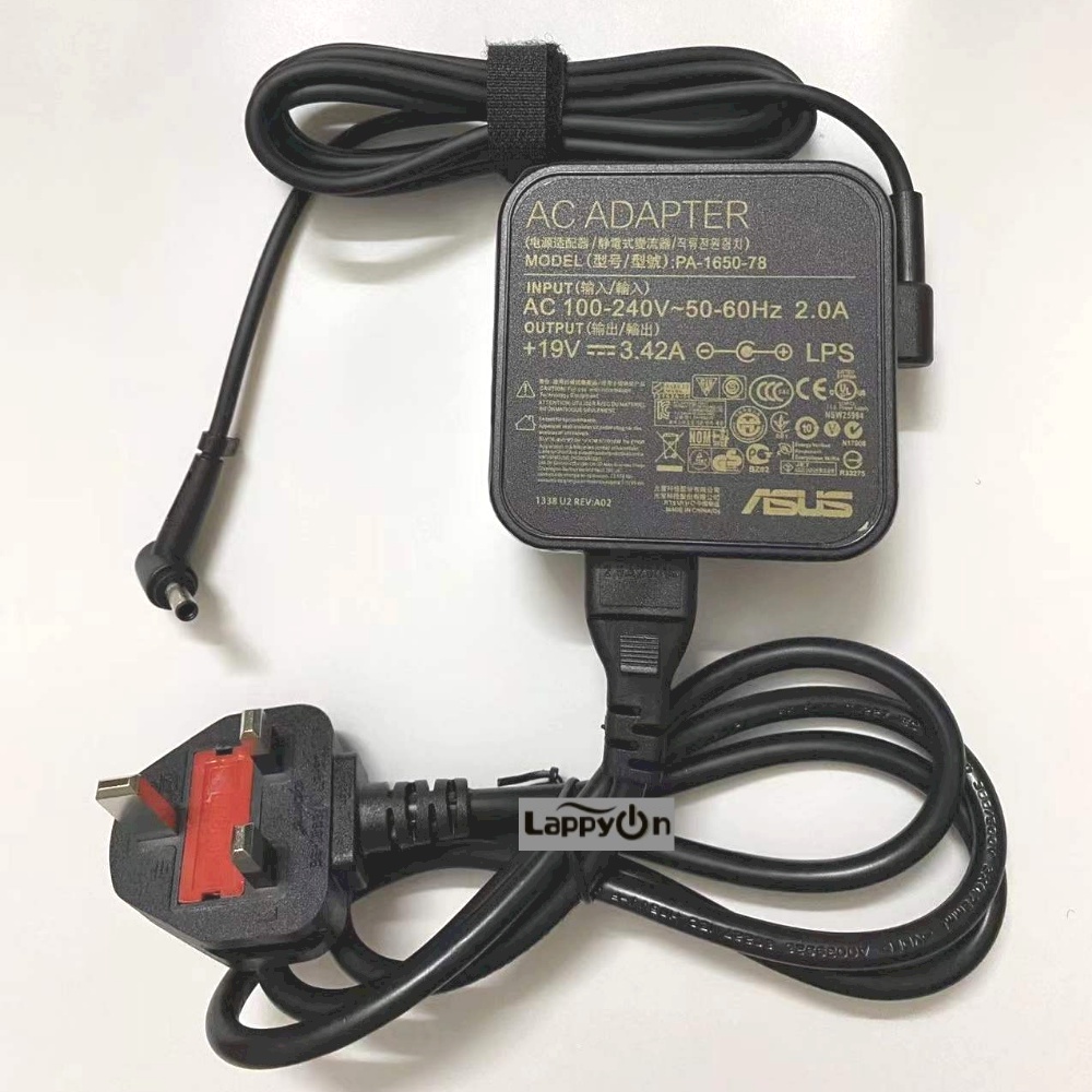 X407U A407U K401L Vivobook แล็ปท็อปอะแดปเตอร์ ASUS 19V 3.42A ขาเล็ก 4.0*1.35 มม.S15 S14 charger