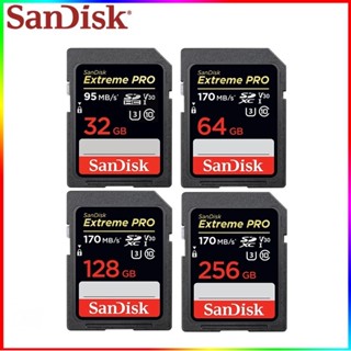 Sandisk กล้องหน่วยความจํา Extreme Pro SD 512GB 256GB 128GB 64 32GB 170mb/s Class 10 U3