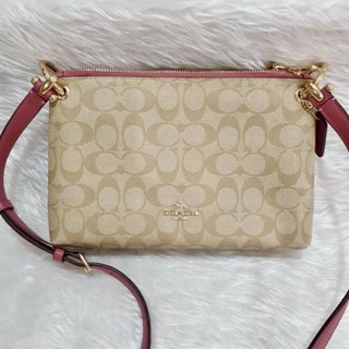 NEW COACH MIA CROSSBODY IN SIGNATURE CANVAS (COACH F76646)