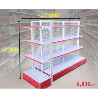 ชั้นมินิมาร์ทชั้นวางสินค้าชั้นวางของชั้นมินิมาร์ทเซทกลางร้านขนาด75*220*150/180cmพร้อมส่ง