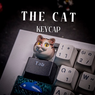 ส่งฟรี Artisan keycap The Cat