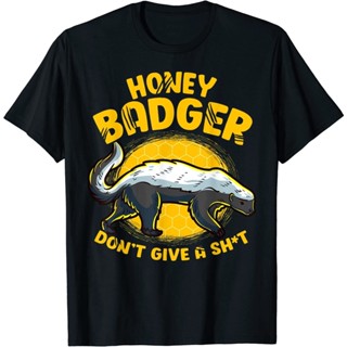 เสื้อยืด พิมพ์ลาย DonT Give A Sh-T Novelty Honey Badger ตลก