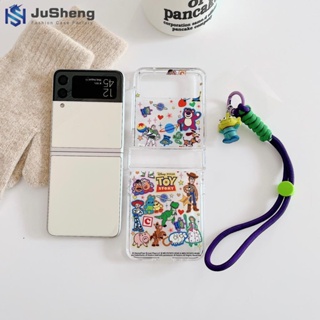 เคสโทรศัพท์มือถือ ลาย Toy Story สามชิ้น แฟชั่น สําหรับ Samsung Z Flip4 Z Flip3