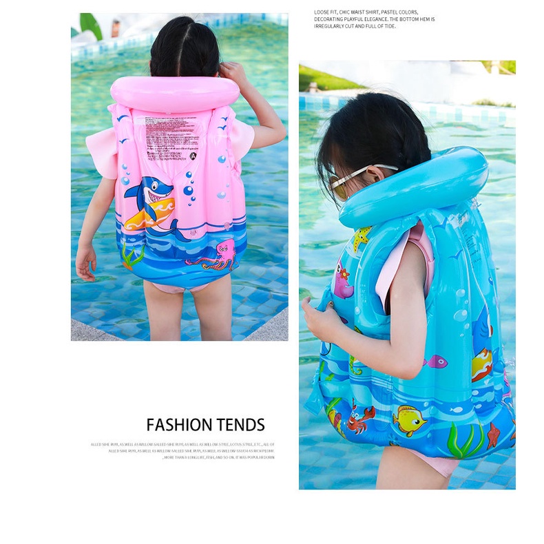 ℗Childs Inflatable Life Vest Baby Swimming Jacket Buoyancy PVC Floats Kid Learn to Swim Boating Safety Lifeguard Vest #8
