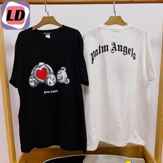 เสื้อยืด LD  palm angels แขนสั้น หมีหัวใจ