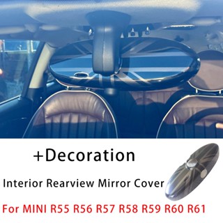 สติกเกอร์กระจกมองหลังรถยนต์ ลายธงชาติ สีดํา สําหรับ MINI Cooper JCW S One R55 R56 R57 R60 R61