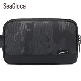 Seagloca POSO Men Multifunction Organizer Wallet Splashproof Oxford Eco-friendly Casual Handbag Travel Storage Bag Camouflage