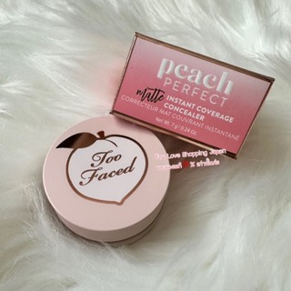 แท้💯% Too Faced Peach Perfect Matte Instant Coverage Concealer 7g. คอลซิลเลอร์เนื้อแมทผิวกลาง ชื่อสี Cashmere 💖