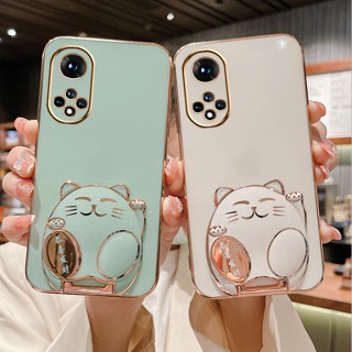 เคสโทรศัพท์มือถือ กันกระแทก ลายแมว พร้อมที่ตั้งวาง แฟชั่น สําหรับ Huawei Nova9 Nova9 SE Nova7 Nova8i Nova7 SE Nova7i Nova4 Nova4e Nova3i Nova5t