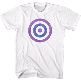 Hawkeye White Bullseye Marvel Comics T-Shirt เสื้อคู่รัก เสื้อยืดน่ารักๆ เสื้อแฟชั่นผญ2022 อื่นๆ