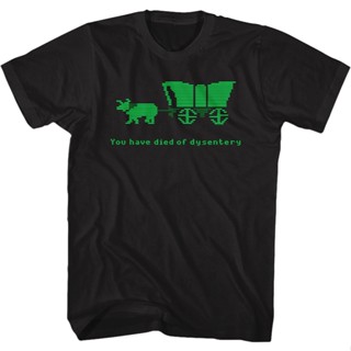 Oregon Trail Dysentery T-Shirt เสื้อคู่ เสื้อสีขาว เสื้อยืด cotton เสื้อสาวอวบ