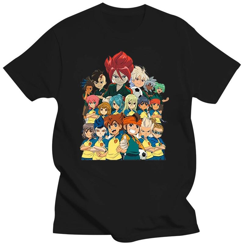 Inazuma Eleven T เสื้อฤดูร้อน Ed สีขาว Inazuma Eleven โลโก้ T เสื้อ Tees Top Tshirt Hip Hop Inazuma