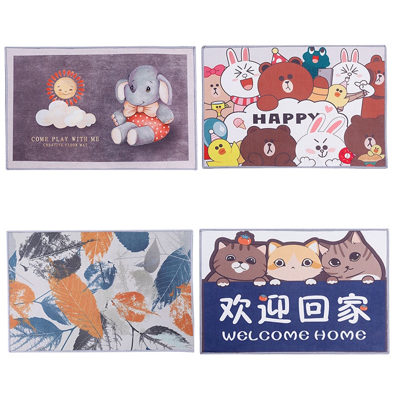 พรมเช็ดเท้า 60x39 cm พรมหน้าห้องน้ำ นิ่ม ซับน้ำได้ดี สบายเท้า ดูดซับน้ำได้ดี